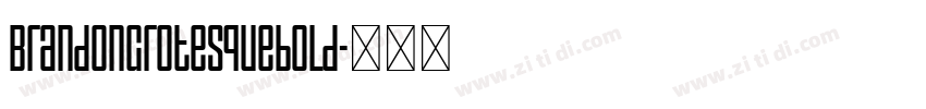 BrandonGrotesquebold字体转换