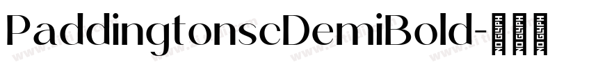 PaddingtonscDemiBold字体转换