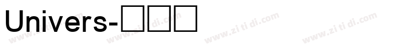 Univers字体转换