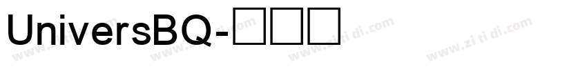 UniversBQ字体转换