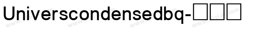 Universcondensedbq字体转换