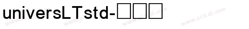 universLTstd字体转换