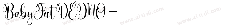BabyFatDEMO字体转换