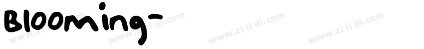 Blooming字体转换