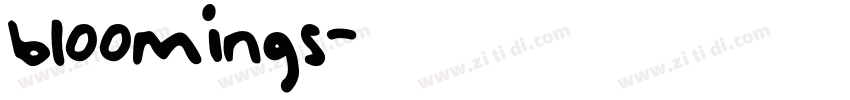 bloomings字体转换