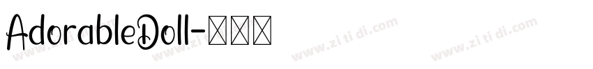 AdorableDoll字体转换