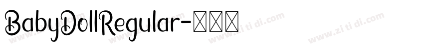 BabyDollRegular字体转换