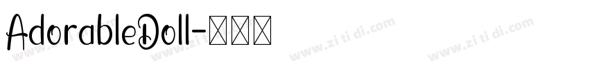 AdorableDoll字体转换
