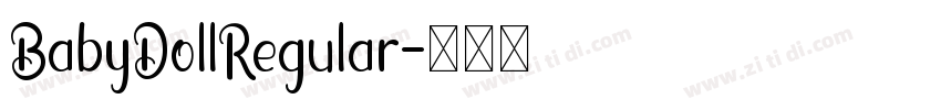 BabyDollRegular字体转换