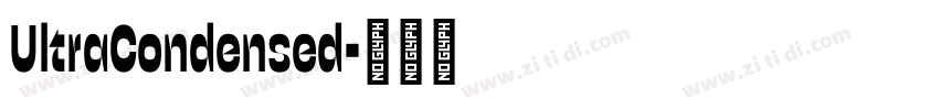 UltraCondensed字体转换