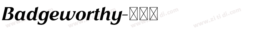 Badgeworthy字体转换