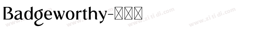 Badgeworthy字体转换