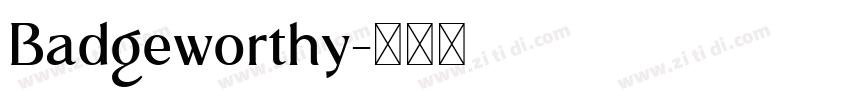 Badgeworthy字体转换
