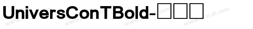 UniversConTBold字体转换