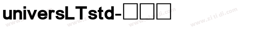 universLTstd字体转换
