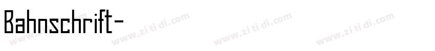 Bahnschrift字体转换
