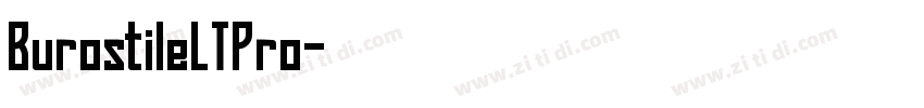 BurostileLTPro字体转换