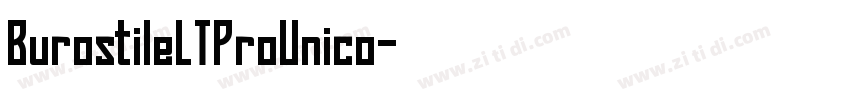 BurostileLTProUnico字体转换