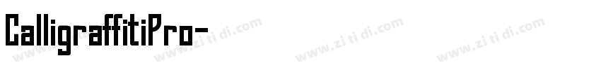 CalligraffitiPro字体转换