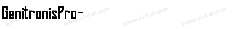 GenitronisPro字体转换