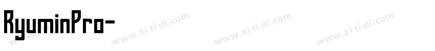 RyuminPro字体转换