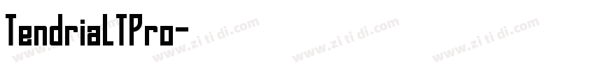 TendriaLTPro字体转换