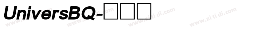 UniversBQ字体转换