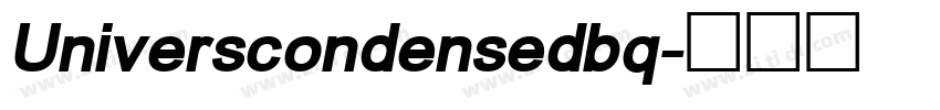 Universcondensedbq字体转换