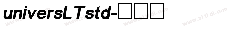 universLTstd字体转换