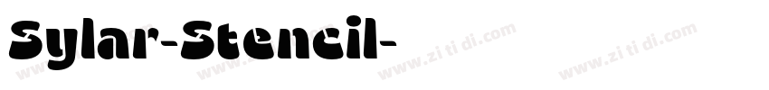 Sylar-Stencil字体转换