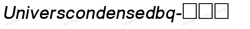 Universcondensedbq字体转换
