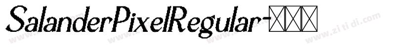 SalanderPixelRegular字体转换