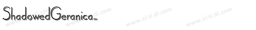 ShadowedGeranica字体转换