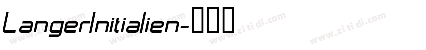 LangerInitialien字体转换