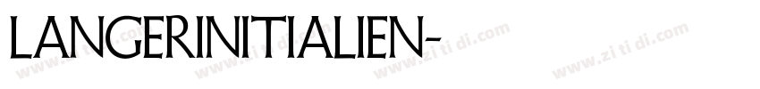 LangerInitialien字体转换