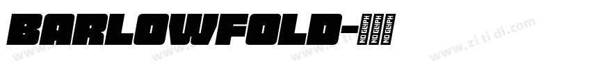 barlowfold字体转换
