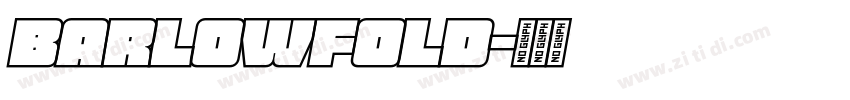 barlowfold字体转换