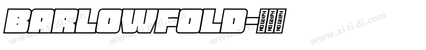 barlowfold字体转换