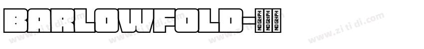 barlowfold字体转换