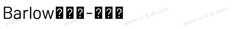 Barlow粗体版字体转换