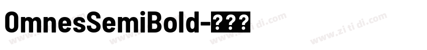 0mnesSemiBold字体转换