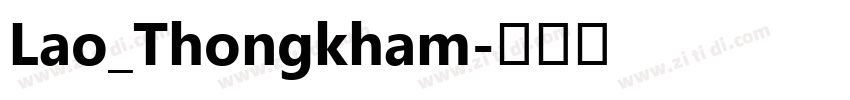 Lao_Thongkham字体转换