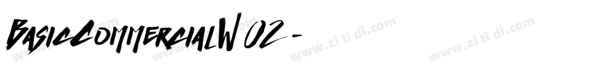 BasicCommercialW02字体转换
