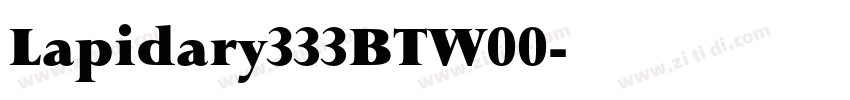 Lapidary333BTW00字体转换