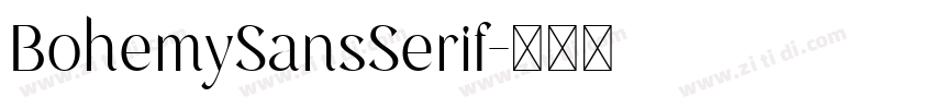 BohemySansSerif字体转换