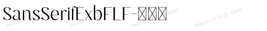 SansSerifExbFLF字体转换