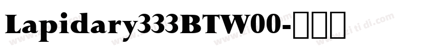 Lapidary333BTW00字体转换