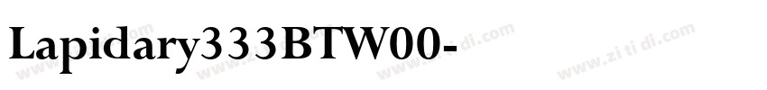 Lapidary333BTW00字体转换