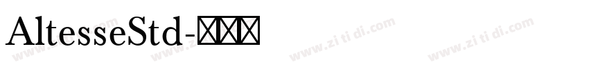 AltesseStd字体转换