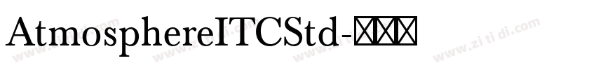 AtmosphereITCStd字体转换